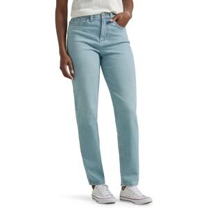 NWT Lee Women's Legendary High Rise Mom Jeans Stretch Blue Denim Size 6